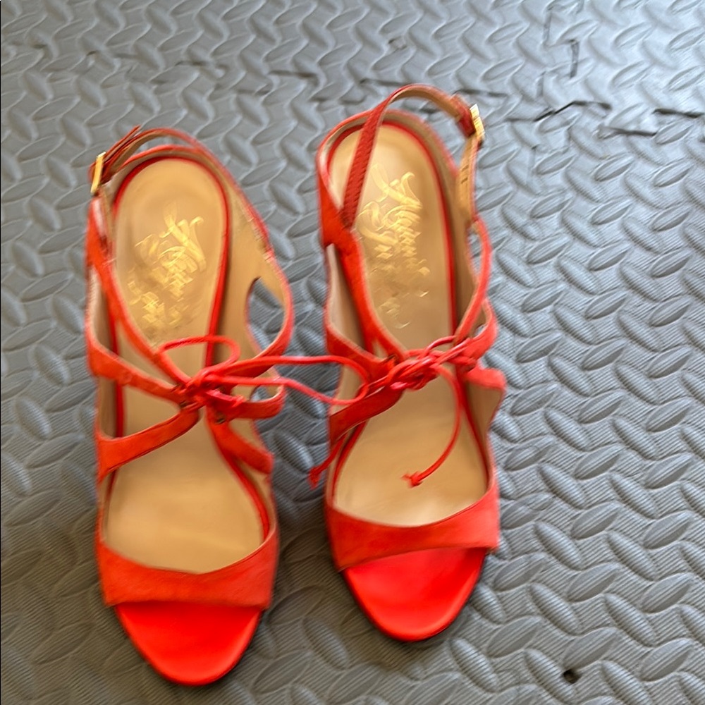 Elegant OrangeStrappy Sandals